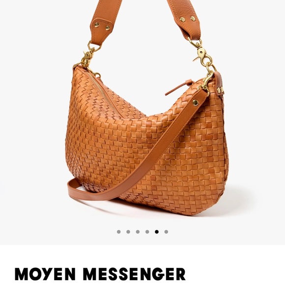 Clare V. Moyen Messenger Natural Woven Checker - Picture 13 of 13